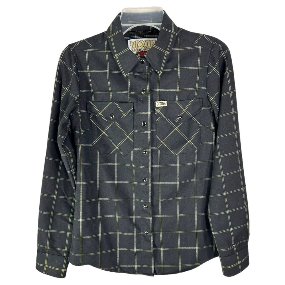 Dixxon Black Plaid Button-Up Shirt - Women's "Stay Gold"